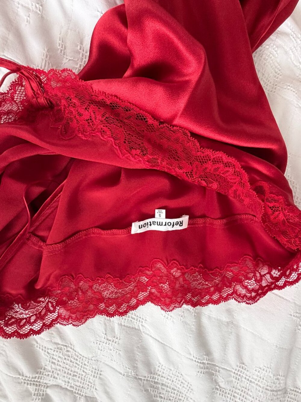 Reformation Aara Dress, Red, Size Small - Picture 6 of 8